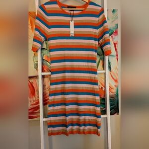Sanctuary Colorful Striped Knit Dress